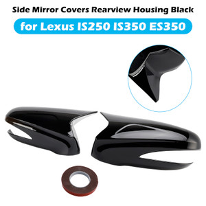 2009-2012 Lexus IS250 IS350 Side Mirror Covers Rearview Housing Black Generic