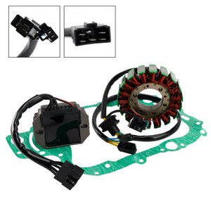 1998-2002 Suzuki AN 250/AN 400 Burgman Magneto Coil Stator+Voltage Regulator+Gasket Assy Generic