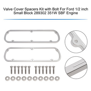 Ford Small Block 289 302 351W SBF V8 Engine Valve Cover Spacers Kit with Bolts Generic