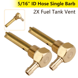 2x 5/16" ID Hose Fuel Tank Vent 3/8"-18NPTF Thread For both small and large tanks