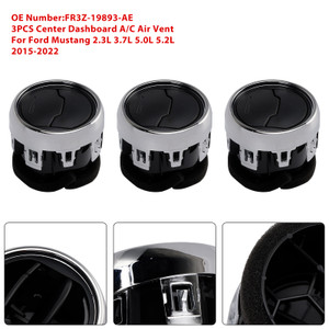 2015-2022 Ford Mustang 2.3L 3.7L 5.0L 5.2L 3X Center Dashboard A/C Air Vent Louvre FR3Z-19893-AE Generic