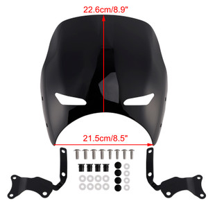 2019-2022 HONDA CB400 CB1300 SUPER FOUR Windshield WindScreen Black Generic