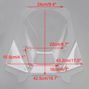 2024-2025 BMW R1300GS ADV Windshield WindScreen Clear Generic