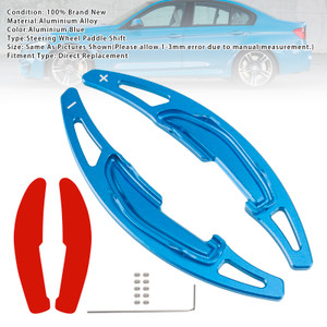 2013-2018 BMW M2 M3 M4 M5 M6 Steering Wheel Paddle Shifter Extension Aluminium Blue Generic