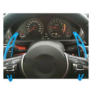 2014-2018 BMW X5 X6 X5M X6M Steering Wheel Paddle Shifter Extension Aluminium Blue Generic