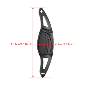 2016-2022 Audi R8 RS3 RS4 RS5 Steering Wheel Paddle Shifter Extension Aluminium Black Generic