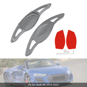 2016-2022 Audi R8 RS3 RS4 RS5 Steering Wheel Paddle Shifter Extension Aluminium Grey Generic