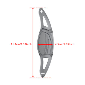 2016-2022 Audi R8 RS3 RS4 RS5 Steering Wheel Paddle Shifter Extension Aluminium Grey Generic