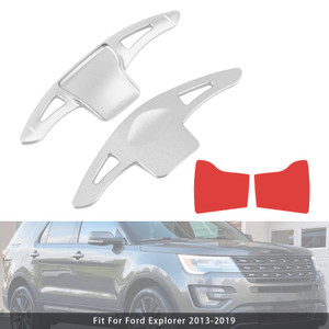 2013-2019 Ford Explorer Steering Wheel Paddle Shifter Extension Aluminium Silver Generic