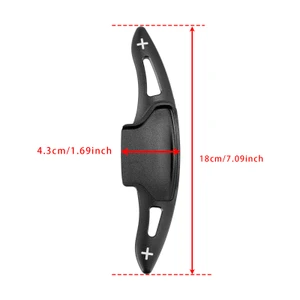 2020-2024 Ford Explorer Steering Wheel Paddle Shifter Extension Aluminium Black Generic