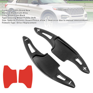 2019-2023 Lincoln Nautilus Aviator Steering Wheel Paddle Shifter Extension Aluminium Black Generic
