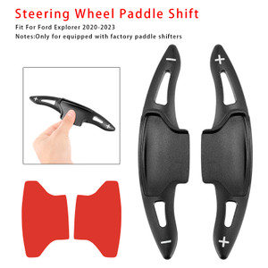 2019-2023 Lincoln Nautilus Aviator Steering Wheel Paddle Shifter Extension Aluminium Black Generic