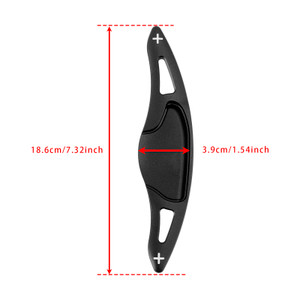 2014-2020 Honda FIT (GK5)/Jazz Steering Wheel Paddle Shifter Extension Aluminium Black Generic