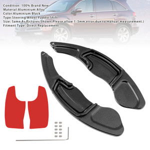 2013-2018 2018- Acura ILX TLX TLX-L Steering Wheel Paddle Shifter Extension Aluminium Black Generic
