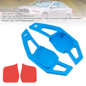 2013-2018 Kia Forte K3 K7 Cerato Cadenza Ceed SW/GT Steering Wheel Paddle Shifter Extension Aluminium Blue Generic