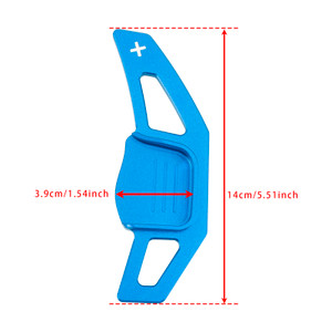 2013-2018 Kia Forte K3 K7 Cerato Cadenza Ceed SW/GT Steering Wheel Paddle Shifter Extension Aluminium Blue Generic