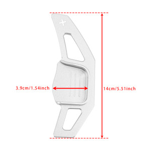 2013-2018 Kia Forte K3 K7 Cerato Cadenza Ceed SW/GT Steering Wheel Paddle Shifter Extension Aluminium Silver Generic