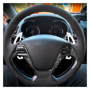 2013-2018 Kia Forte K3 K7 Cerato Cadenza Ceed SW/GT Steering Wheel Paddle Shifter Extension Aluminium Silver Generic