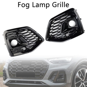 2021-2025 Audi Q5 SQ5 S-Line 2* Fog Lamp Grille Gloss Black Generic