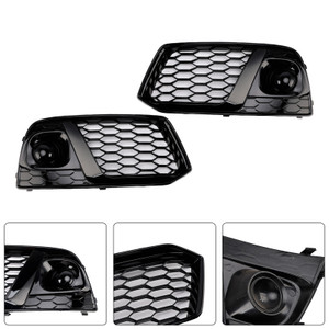 2018 2019 Audi Q5 SQ5 SUV 2* Fog Lamp Grille Black Generic