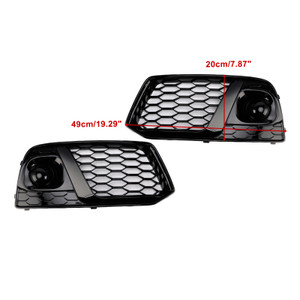2018 2019 Audi Q5 SQ5 SUV 2* Fog Lamp Grille Black Generic
