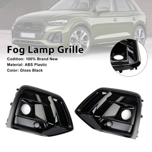 2021-2025 Audi Q5 SQ5 S-Line Front Fog Lamp Grille Black Generic