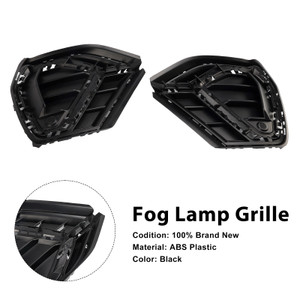 2019-2022 Audi Q3 S-Line Black 2* Fog Lamp Grille Generic