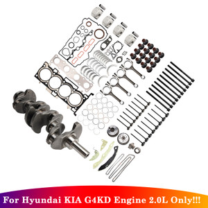 2006-2012 Hyundai Santa Fe G4KD 2.0L Engine Overhaul Rebuild Kit Crankshaft Rods Timing Kit 23111-2G010 Generic