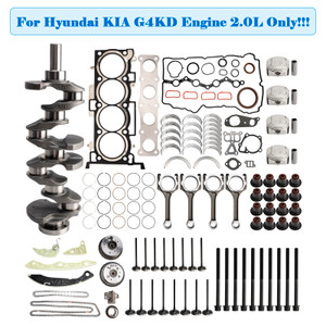 2006-2010 Kia Optima G4KD 2.0L Engine Overhaul Rebuild Kit Crankshaft Rods Timing Kit 23111-2G010 Generic