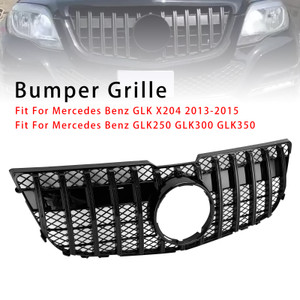 2013-2015 Mercedes Benz GLK X204 Front Grille Gloss Black Generic