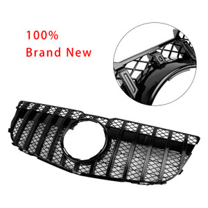 2013-2015 Mercedes Benz GLK X204 Front Grille Gloss Black Generic