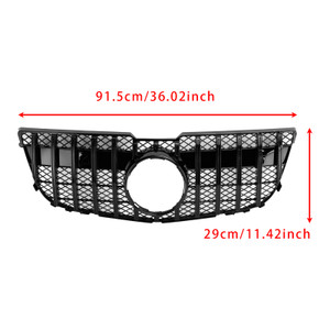 2013-2015 Mercedes Benz GLK X204 Front Grille Gloss Black Generic