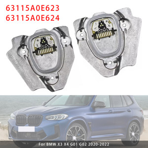 2020-2022 BMW X3 X4 G01 G02 2pcs LED Headlight DRL Unit Module 63115A0E623+63115A0E624 Generic