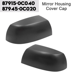 2007-2022 Toyota Tundra Sequoia Rear View Door Wing Mirror Housing Cover Cap Black Generic