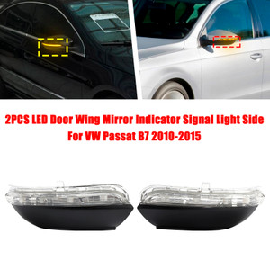 2008-2018 VW Scirocco LED Door Wing Mirror Indicator Signal Light Left+Right Side 3C8949101 3C8949102 Generic