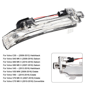 2007-2016 Volvo V40 S60 S80 V60 V70 Right Wing Mirror LED Signal Indicator Light 31402416 Generic