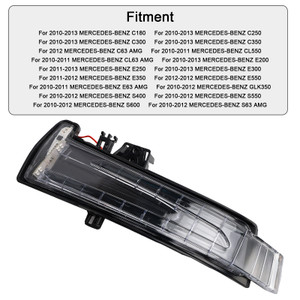 2010-2013 Mercedes W176 W246 W204 Left Wing Mirror LED Signal Indicator Light A2129067401 Generic