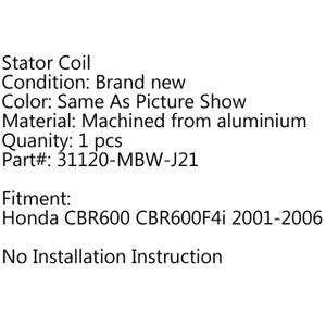 Generator Stator Coil Honda CBR600 CBR600F4i (2001-2006)