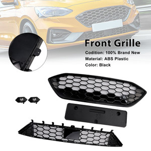 2018-2021 Ford Focus ST + ST LINE MK4 Front Bumper Grille JX7B-8200-T JX7B-8200-Y Black Generic