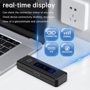 HDMI Wireless Screen Projector HD 1080P 50M Video Transmitter Receiver Black