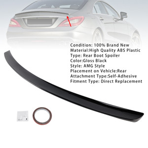 2005-2010 Mercedes-Benz CLS-Class W219 AMG Style Rear Boot Spoiler Gloss Black Generic