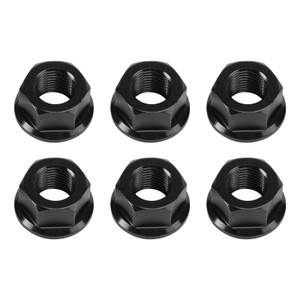 2007-2019 Ducati 1098 1098S 1198S 1199 1299 Rear Sprocket Carrrier Flange Nuts Set M10x1.0 Black Generic