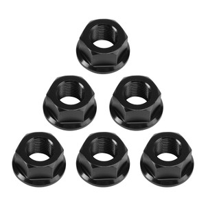 2007-2019 Ducati 1098 1098S 1198S 1199 1299 Rear Sprocket Carrrier Flange Nuts Set M10x1.0 Black Generic