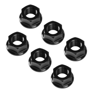 2007-2019 Ducati 1098 1098S 1198S 1199 1299 Rear Sprocket Carrrier Flange Nuts Set M10x1.0 Black Generic