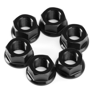 2007-2019 Ducati 1098 1098S 1198S 1199 1299 Rear Sprocket Carrrier Flange Nuts Set M10x1.0 Black Generic