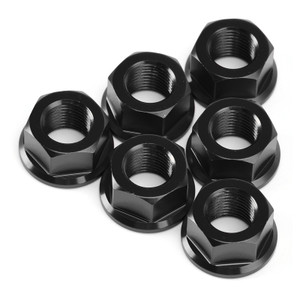 2018-2024 Ducati Panigale V2 V4 Rear Sprocket Carrrier Flange Nuts Set M10x1.0 Black Generic