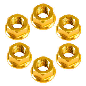 2018-2024 Ducati Panigale V2 V4 Rear Sprocket Carrrier Flange Nuts Set M10x1.0 Gold Generic