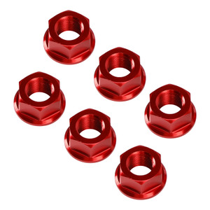 2007-2019 Ducati 1098 1098S 1198S 1199 1299 Rear Sprocket Carrrier Flange Nuts Set M10x1.0 Red Generic