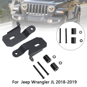2018-2019 Jeep Wrangler JL A-Pillar Black Light Mount Brackets 7318 Generic