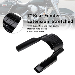 1996-2008 Harley Touring Models 7" Rear Fender Extension  Stretched Vivid Black Generic